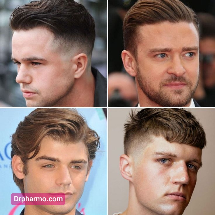 مدل موی پسرانه و مردانه برای صورت گرد